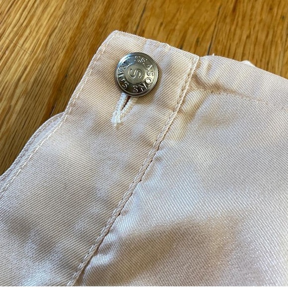 Vintage seasons peach shiny capri trousers - Picture 2 of 4